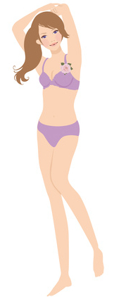 スリムな女の子