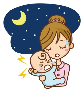 夜泣きする赤ちゃん